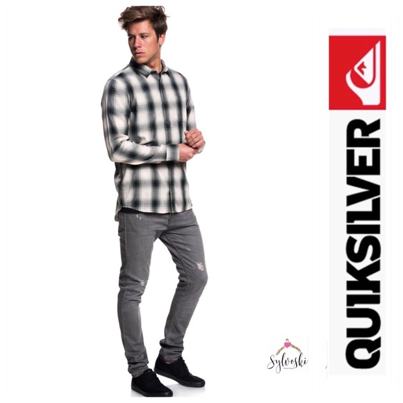 🆕Quiksilver Kyoto Color Long Sleeve Shirt - Picture 2 of 6